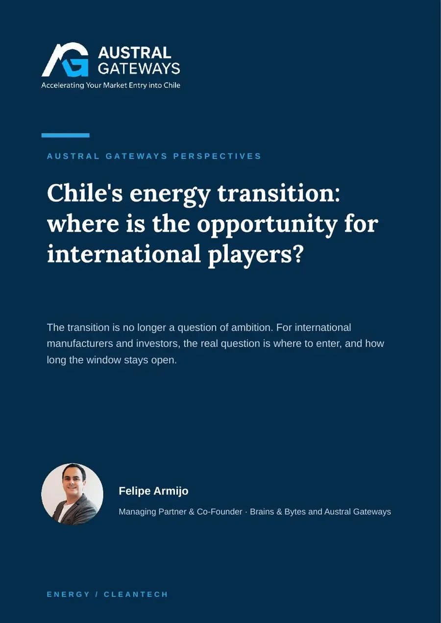 Cover of Chile's energy transition perspective
